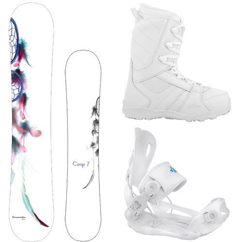 Package-Camp Seven Dreamcatcher Snowboard 139 cm-System Lux Bindings-Siren Lux Women's Snowboard Boots-10