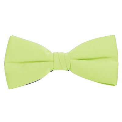 K. Alexander Solid Pear Green Bow Tie Men's Satin Pre-tied Formal Tuxedo Bow with Adjustable Band