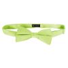 K. Alexander Solid Pear Green Bow Tie Men's Satin Pre-tied Formal Tuxedo Bow with Adjustable Band view 2