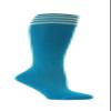 Bright Blue Striped Youth Football Soccer Sport Knee High Socks(1 Pair),White, Large view 1