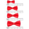 Classic Party Formal Tuxedo Suits Baby Boy Kid Men Satin Colors Bow Tie SM-XL (Small (New Born - 4 Years), Red) view 3
