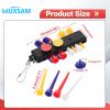 1Pcs Outdoor Golf Tee Holder Carrier 12 Wooden Golf Ball Tees+3 Ball Markers+Keychain view 2