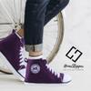Home Slipper Mens Winter Warm Cozy Fleece High-Top Indoor Outdoor House Room Cute Fashion Sneakers Boot Slippers Shoes,Orange,US 7 view 2