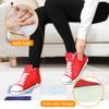 Home Slipper Mens Winter Warm Cozy Fleece High-Top Indoor Outdoor House Room Cute Fashion Sneakers Boot Slippers Shoes,Orange,US 7 view 4