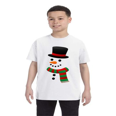ALLNTRENDS Kids T Shirt Snowman Ugly Christmas Xmas Gift Cool Holiday Top (L, White)