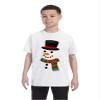 ALLNTRENDS Kids T Shirt Snowman Ugly Christmas Xmas Gift Cool Holiday Top (L, White) view 1