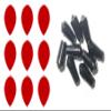 3 Sets of Ruthless R4X (Standard/Slim/Pear/Kite) Dart Flights Plus 3 Sets of Black Nylon Dart Flight Protectors (Red Pear) view 1