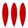 3 Sets of Ruthless R4X (Standard/Slim/Pear/Kite) Dart Flights Plus 3 Sets of Black Nylon Dart Flight Protectors (Red Pear) view 3