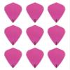 3 Sets of Ruthless R4X (Standard/Slim/Pear/Kite) Dart Flights Plus 3 Sets of Black Nylon Dart Flight Protectors (Fluro Pink Kite) view 2