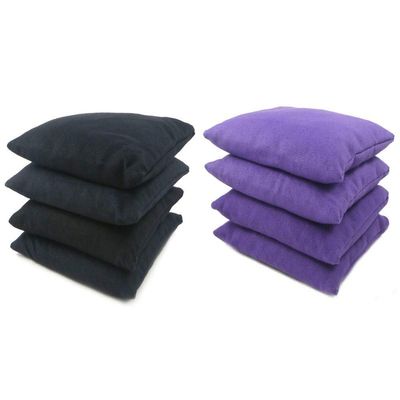 Get Outside Games 8 Classic Series Cornhole Bags All Weather/Weather Resistant (Black & Purple)