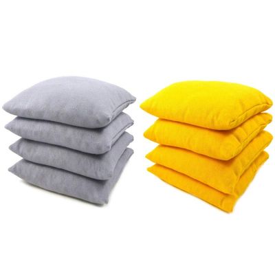 Get Outside Games 8 Classic Series Cornhole Bags All Weather/Weather Resistant (Gray & Yellow)