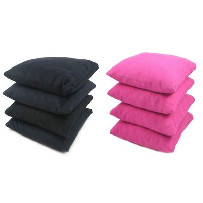 Get Outside Games 8 Classic Series Cornhole Bags All Weather/Weather Resistant (Black & Hot Pink)