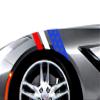 USA Flag Fender Hash Mark Bars Vinyl Racing Stripes Graphic Decals (Fits Chevy Corvette C7 Stingray) Both Sides - Red, White & Blue view 1