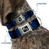 Dog Collar Seatbelt Buckle Montana Flags2 9 to 15 Inches 1.0 Inch Wide view 2