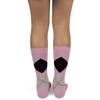 Spotlight Hosiery Junior's Groomsmen/Ring Bearer Wedding Argyle Dress Socks-Light Pink/Black/Light Gray view 2