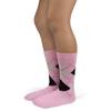 Spotlight Hosiery Junior's Groomsmen/Ring Bearer Wedding Argyle Dress Socks-Light Pink/Black/Light Gray view 3