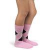 Spotlight Hosiery Junior's Groomsmen/Ring Bearer Wedding Argyle Dress Socks-Light Pink/Black/Light Gray view 4