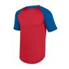 Augusta Sportswear Youth Wicking Short Sleeve Baseball Jersey Red/Royal S