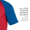 Augusta Sportswear Youth Wicking Short Sleeve Baseball Jersey Red/Royal S view 3