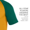 Augusta Sportswear Youth Wicking Short Sleeve Baseball Jersey Gold/Dark Green L view 3