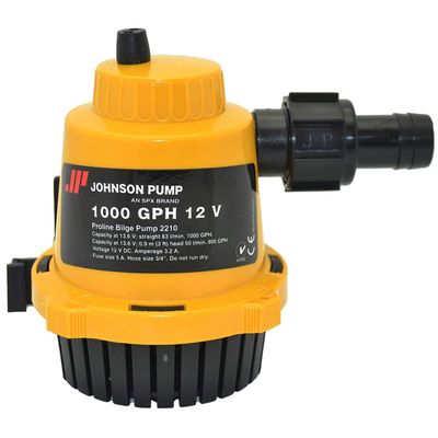 Johnson Pumps 22102 1000 GPH Proline Bilge Pump (Pack of 2)