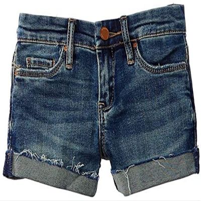 [BLANKNYC] girls Medium Blue Distressed Cuffed Denim Shorts, Dress Down Party, 8 US