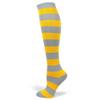 PolyMedea Halloween costume Knee High Stripe Socks Light Grey/Yellow(1 Pair) view 1
