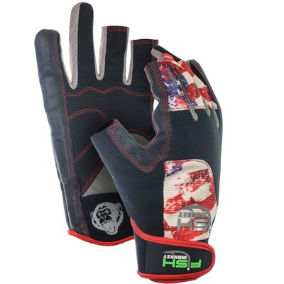 Fish Monkey FM16 Weight Wiring C Glovess for Women and Men (Americana - XXLarge)