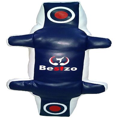 Bestzo MMA Punching Bag - Motion Master of Martial Arts-Synthetic Leather Blue 70 Inch