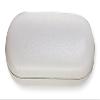 Hard Eyeglass Case For Women & Men, Small To Medium Frames, Faux Leather, White view 1
