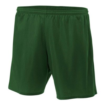 Adult Small Forrest Dark Green 9" Poly Mesh Moisture Wicking Athletic Shorts