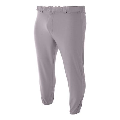 A4 Sportswear Youth Medium Grey Elastic Bottom Baseball Pants