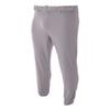 A4 Sportswear Youth Medium Grey Elastic Bottom Baseball Pants view 1