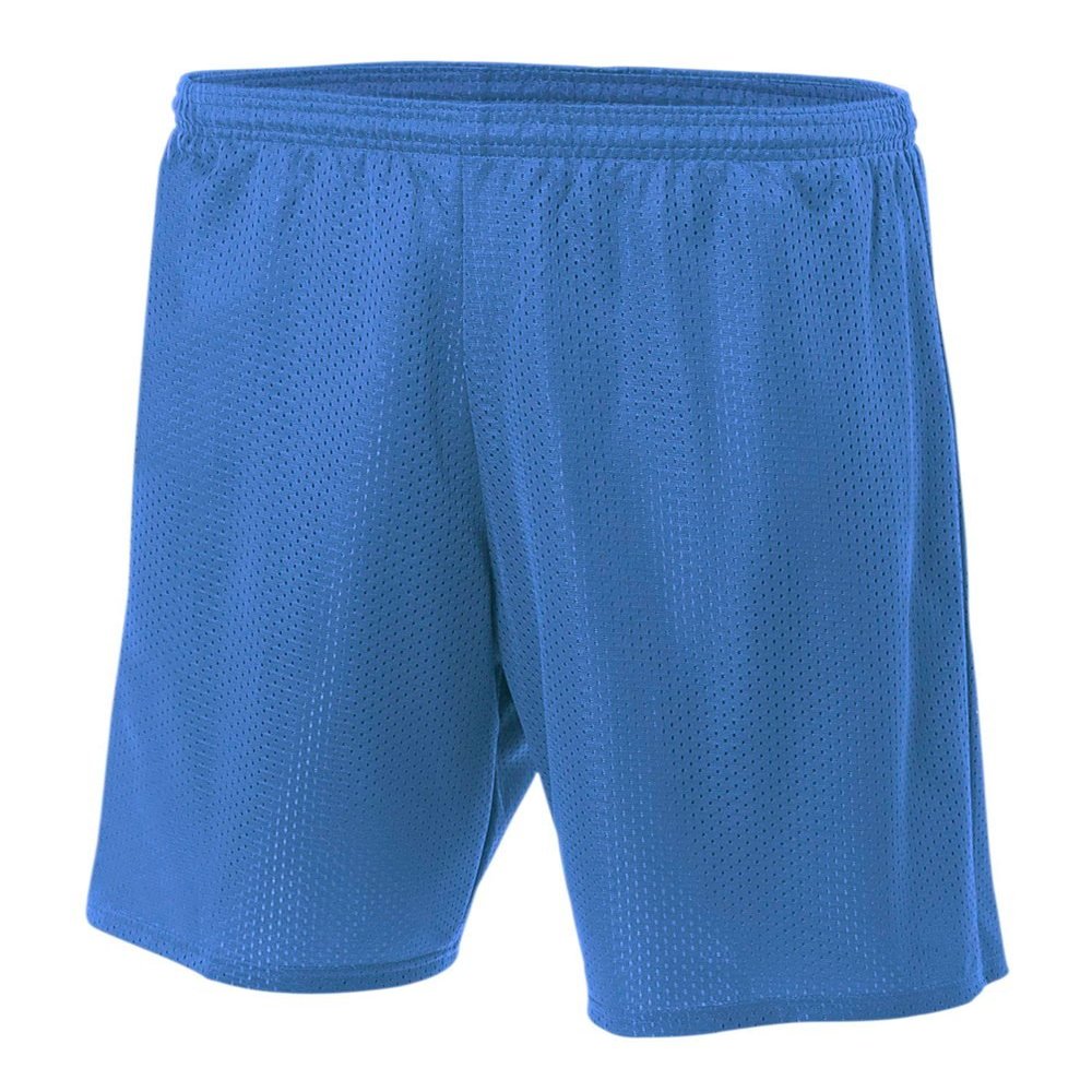 Adult 2XL Royal Blue 9" Poly Mesh Moisture Wicking Athletic Shorts