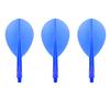CONDOR Darts Flight Plain Clear Blue Teardrop S