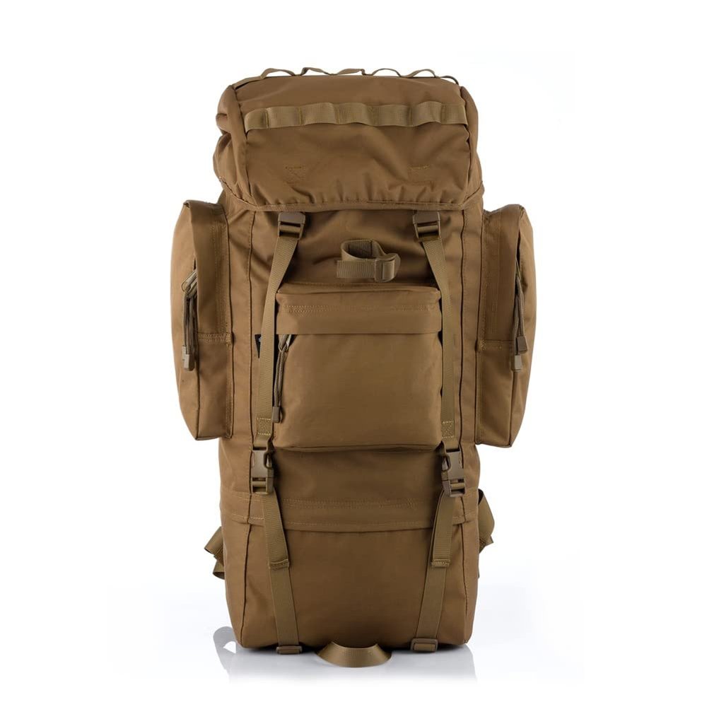 Mastiff Outdoor Tan Adventure Rucksack MOLLE Hiking Camping Gear Travel Survival Functional Backpack