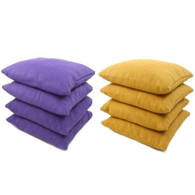 Get Outside Games 8 Classic Series Cornhole Bags All Weather/Weather Resistant (Purple & Gold)