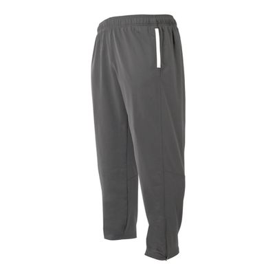 A4 Sportswear Graphite Adult Large Athletic Warm Up Wicking Pants Elastic Waist Band with Draw Cord