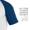 Augusta Sportswear Youth Wicking Short Sleeve Baseball Jersey White/Navy M view 3