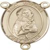 14K Gold Filled Saint Victoria Rosary Centerpiece Medal, 3/4 Inch view 1