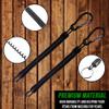 2 Pcs Fishing Lanyards, Stretchy Coiled Retractable Safety Rope Wire with Carabiner for Securing Pliers Lip Grips Fish Tackle Tool Boating Angling, Kayak, Wading Camping and Hunting view 4