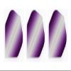 Retreiver 3 Sets of Vignette Transparent Standard Dart Flights Plus 3 Sets of Black Nylon Dart Flight Protectors (Purple Vertical) view 3