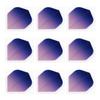 Retreiver 3 Sets of Vignette Transparent Standard Dart Flights Plus 3 Sets of Black Nylon Dart Flight Protectors (Purple Fade) view 2