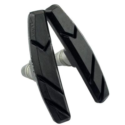 AHL Bike Brake Pads Bicycle Brake Shoes Set,69mm for Cruiser MTB Mountain Bicycle Universal V-Brake Blocks with Hex Nut and Shims, No Noise No Skid (Black)