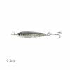 5pcs 2.5oz Fish WOW! Fish Metal Bait Jig 2-1/2oz Mega Live Lure with a Treble Hook - Black Silver view 3