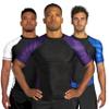 Sanabul Essential Short Sleeve Rash Guard MMA BJJ Wrestling Grappling Jiu Jitsu - Purple, XX-Large view 1