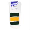 TCK Retro 3 Stripe Tube Socks (Dark Green/Gold, Small) view 3
