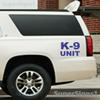 Blue K-9 Unit Decal Set Police Dog Sticker k9 Police Car Truck Van SUV view 1