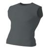 A4 Sportswear Graphite Adult Medium Muscle Tee No Sleeve Tank High Performance Compression Moisture Wicking Shirt view 1