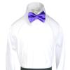 Classic Party Formal Tuxedo Suits Baby Boy Kid Men Satin Colors Bow Tie SM-XL (Small (New Born - 4 Years), Purple) view 4